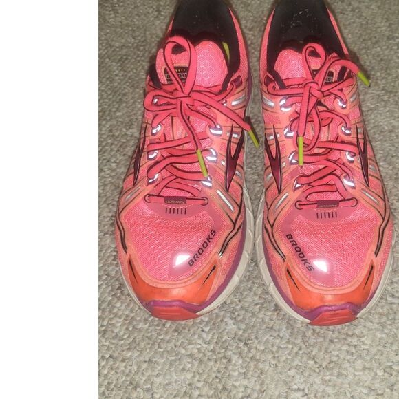 Brooks Transcend Coral / Purple size 9 womens - Picture 2 of 4